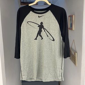 Nike Swingman Dri-Fit 3/4 Tee - L